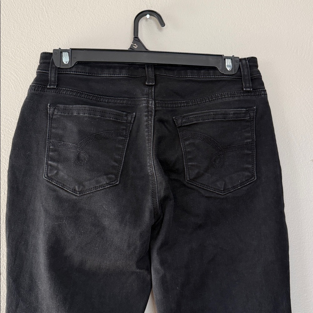 Lee Women's Dark Black midrise Skinny Jeans 6 - Picture 5 of 6